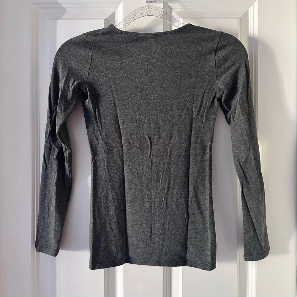 Old Navy Charcoal Kids Love and Music Long Sleeve Tee